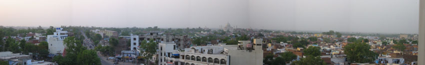 View of the Taj Mahal form the Taj View Hotel