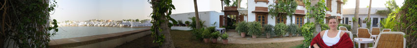 Julie at the Pushkar Palace