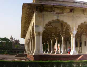 Courtyard at Agra's Red Fort