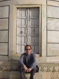 Marcus by door of minaret